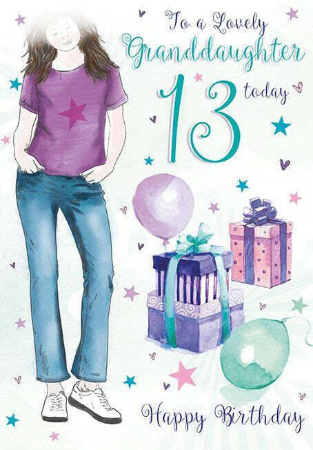 Granddaughter 13 13th Happy Birthday Girl Present Design Good Quality