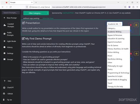 chatgpt prompt genius  firefox   windows