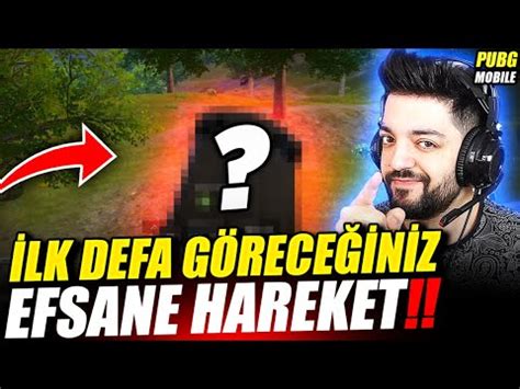 İLK DEFA GÖREBİLECEĞİNİZ EFSANE HAREKETİ YAPTIM PUBG Mobile YouTube