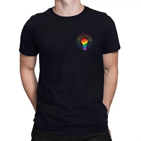 Camiseta Lgbtqia Lgbt Camisa Gay Arco Íris Color Orgulho Parcelamento sem juros