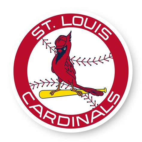 St Louis Cardinals Retro Round Precision Cut Decal / Sticker