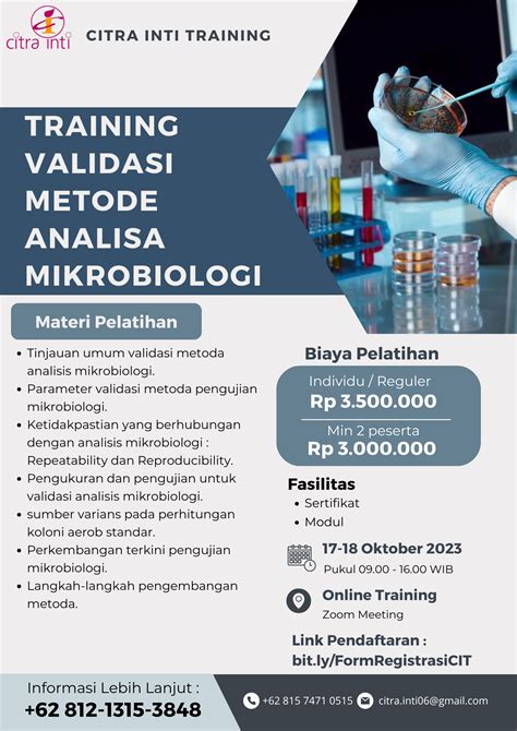 Training Validasi Dan Verifikasi Metode Pengujian Mikrobiologi Disi