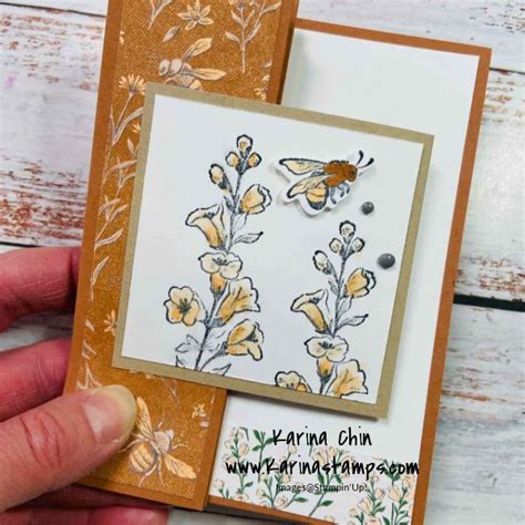 Honeybee Home Accordion Card Karina Chin Stampin Up Demonstrator