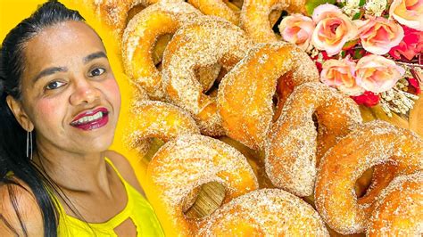 A MELHOR ROSQUINHA DE PADARIA CASEIRA FRITA EM CASA SUPER FÁCIL E