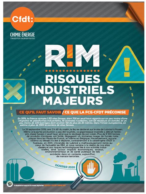 Rim Risques Industriels Majeurs F D Ration Chimie Energie Cfdt