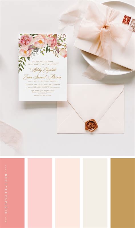 Wedding Invitation Color Palette - jenniemarieweddings