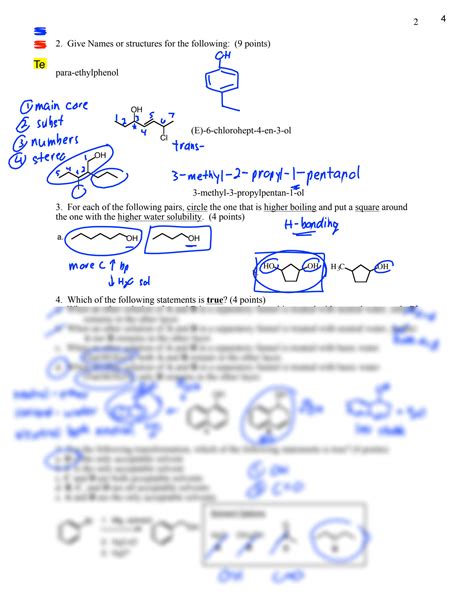 SOLUTION Practice Tests Answer Keys Organic Chemistry 2 Studypool