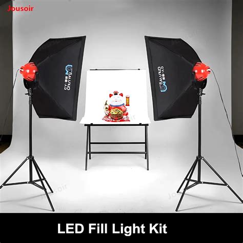 Kit de luz LED de cabeza roja para fotografía lámpara de relleno