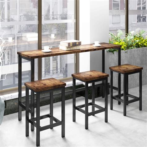 Buy P Purlove Piece Modern Pub Table Extra Long Dining Table Set