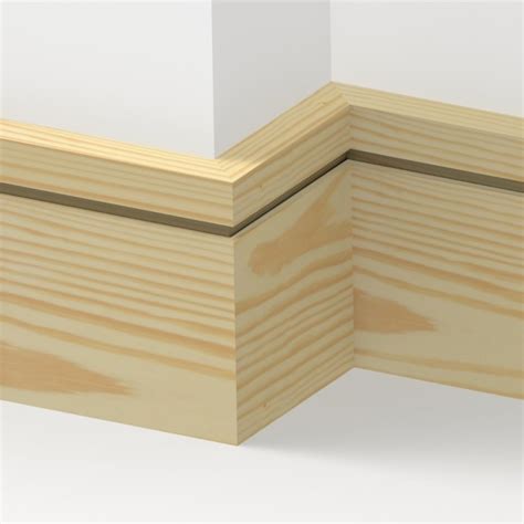 Pine Square Single Edge Skirting 35 Metre From Uk