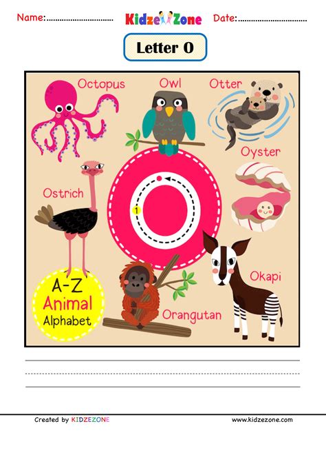 Letter O Worksheet For Kindergarten