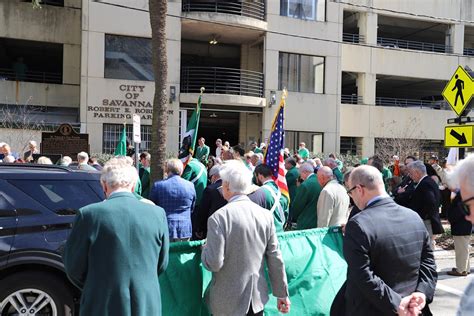 Ceremony For 200th Savannah St Patricks Day Parade Historical Marker