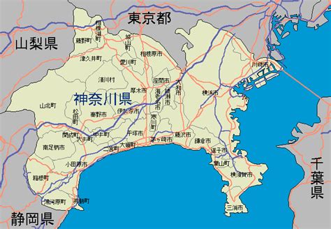 神奈川県市町村地図map