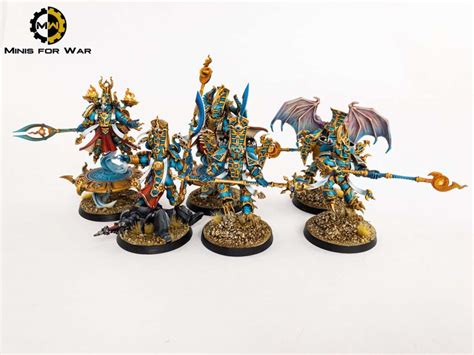 40k Thousand Sons Sorcerers Minis For War Painting Studio