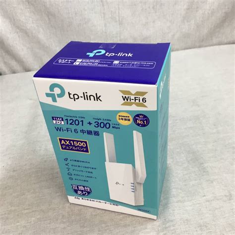 未使用に近いTP Link WIFI 無線LAN 中継器 Wi Fi6 対応 1200 300Mbps 11ax ac n a g b