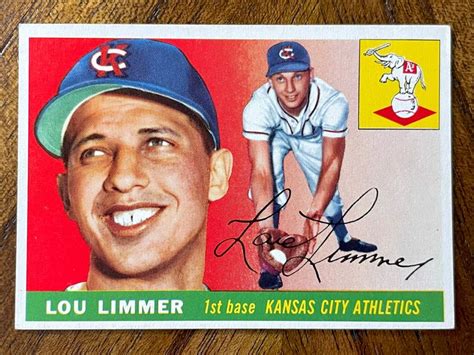 Louis Limmer Topps Baseball Card No Creases Etsy Baseball