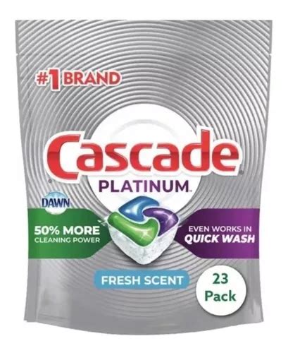 Cascade Detergente Lavavajillas Platinum Capsulas