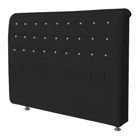 Cabeceira Estofada Dama Strass 90 Cm Para Cama Box Solteiro Suede