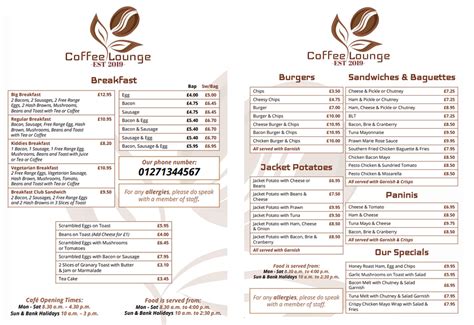 Coffee Lounge In Barnstaple Cafe And Takeaway