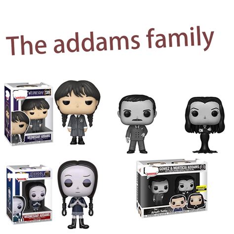 Funko Pop A Família Addams Quarta Feira GomeZ MORticia Boneca De Ação