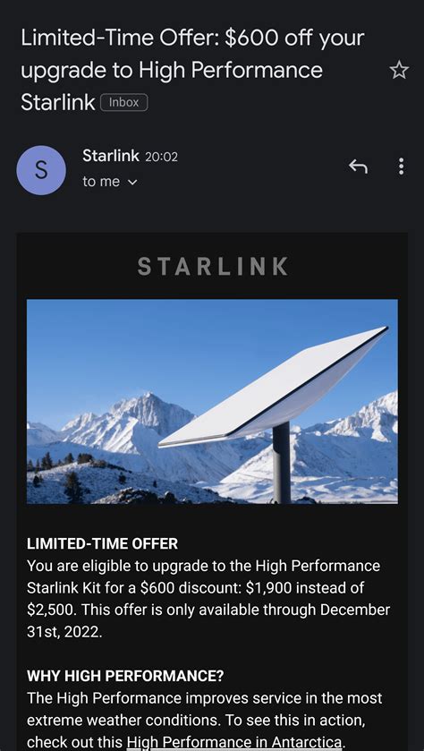 Anyone else get this offer? : r/Starlink