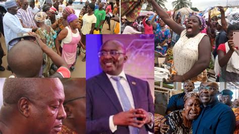 Ayeka Market Women Ends Mahama Career As They Praises Bawumia Over NDC