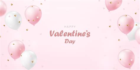 Premium Vector Happy Valentine S Day Poster Or Voucher Design With