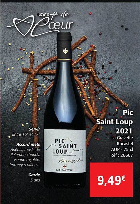 Promo Pic Saint Loup La Gravette Rocastel Aop Chez Colruyt