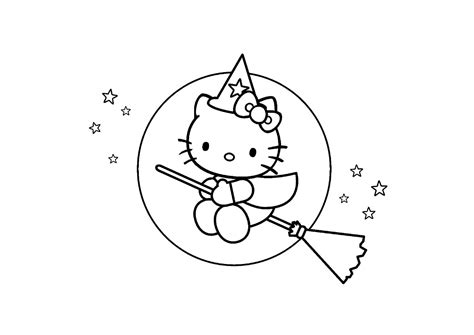 Раскраска Ведьмочка – скачать бесплатно, распечатать