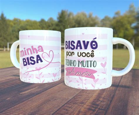 Caneca De Cerâmica Personalizada Dia Dos Avós Caixinha Elo7