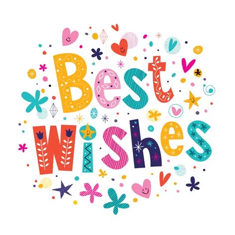 Best Wishes Card Stock Vector Aliasching 58826215