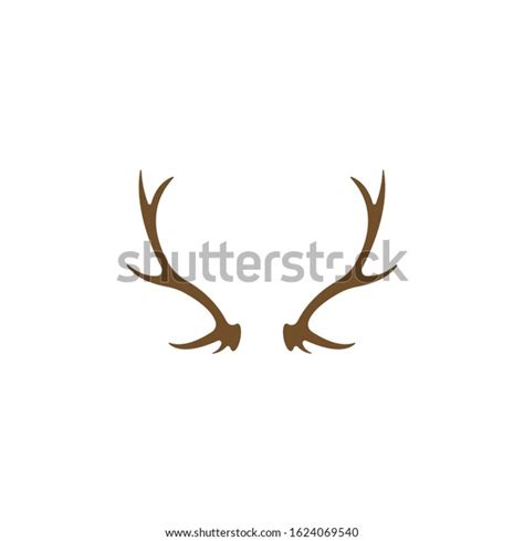 Deer Antlers Logo Template Illustration Design Stock Vector Royalty