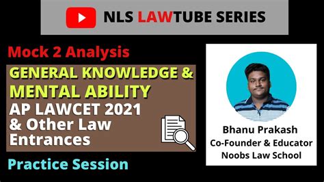 Gk Mental Ability Analysis Practice I Ap Lawcet Mock I Lawtube