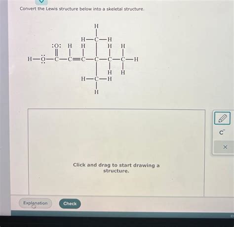 Solved Convert The Lewis Structure Below Into A Skeletal Chegg