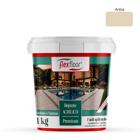 Rejunte Acrílico Areia Flexfloor 1kg