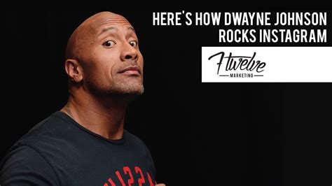 Heres How Dwayne Johnson Rocks Instagram By 7twelve Media 7twelve Marketing Medium