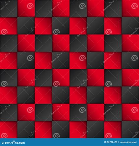 Vector Black And Red Squares Background Abstract Vector Background