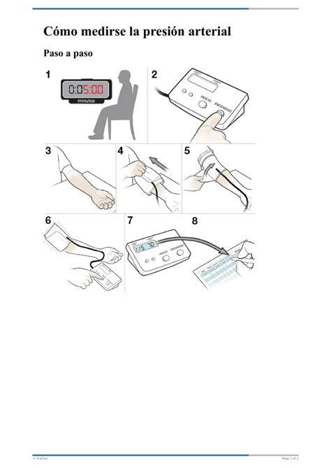 Text Cómo medirse la presión arterial HealthClips Online