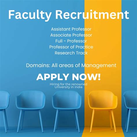 faculty positions management university education professor