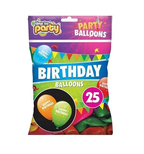 Balony Urodzinowe Dekoracje Na Urodziny Kolorowe Z Nadrukiem HAPPY