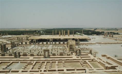 An image of the eastern portion of the palace complex of Persepolis,... | Download Scientific ...