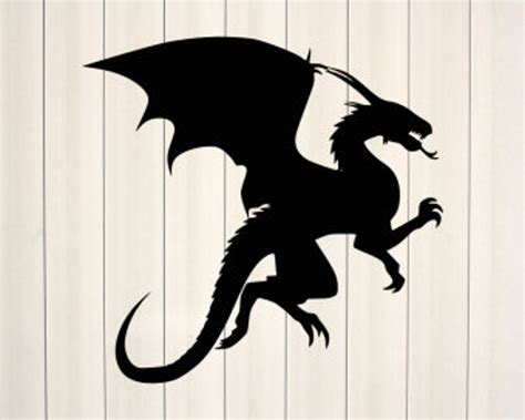 Dragon SVG, Dragon Silhouette Svg, Dragon Clipart, Files for Cricut ...