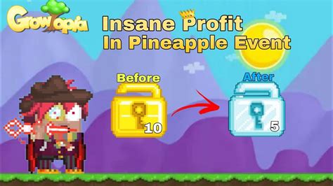 How To Prepare In Pineapple Event Insane Profit Growtopia Game