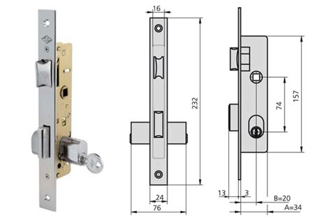 Cerradura Cvl Embutir Metalica B A Tienda