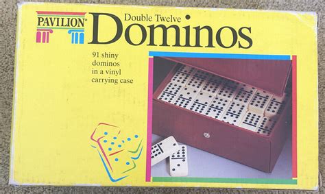 Pavilion Double Twelve Color Dot Dominos 1992 New 91 Shiny Dominoes