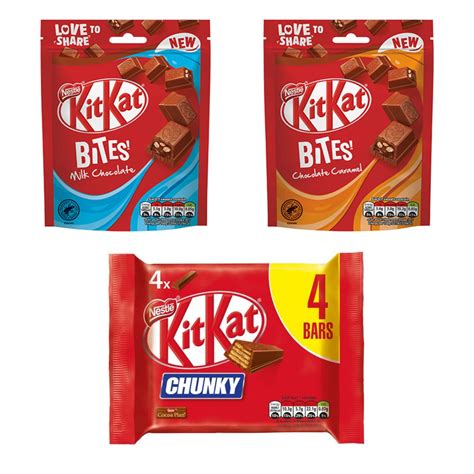 Buy Kit Kat Bites Milk Chocolate Kit Kat Bites Caramel Kit Kat Chunky