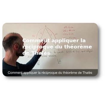 Comment appliquer la réciproque du théorème de Thalès SIMPLYCOURS