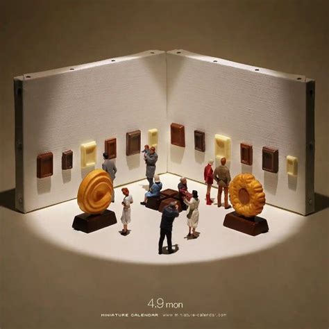 A Group Of Figurines Are Arranged In The Shape Of A Room With People