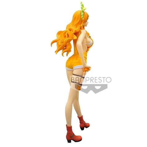 One Piece Stampede Glitter Glamours Figure Nami Ver A Orange