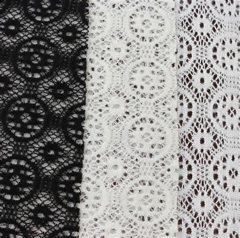 Vintage Black Treasure Crochet Lace Fabric By The Yard Etsy